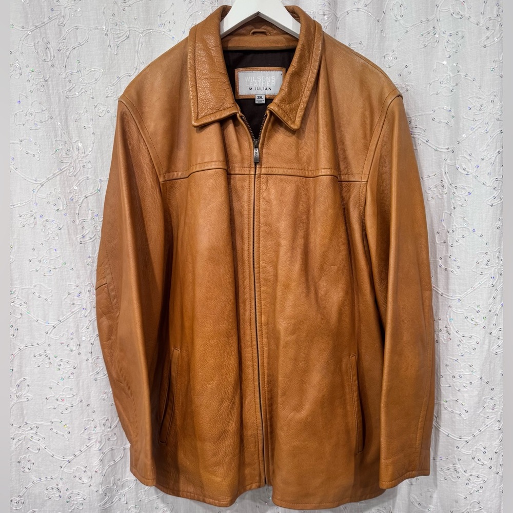 Vintage Wilson’s Leather M. Julian Tan Jacket Men’s 2XL – 1986